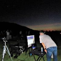 プロジェクターを使った星座の解説