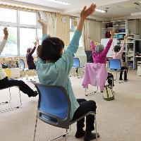 ボランティアをしているところ