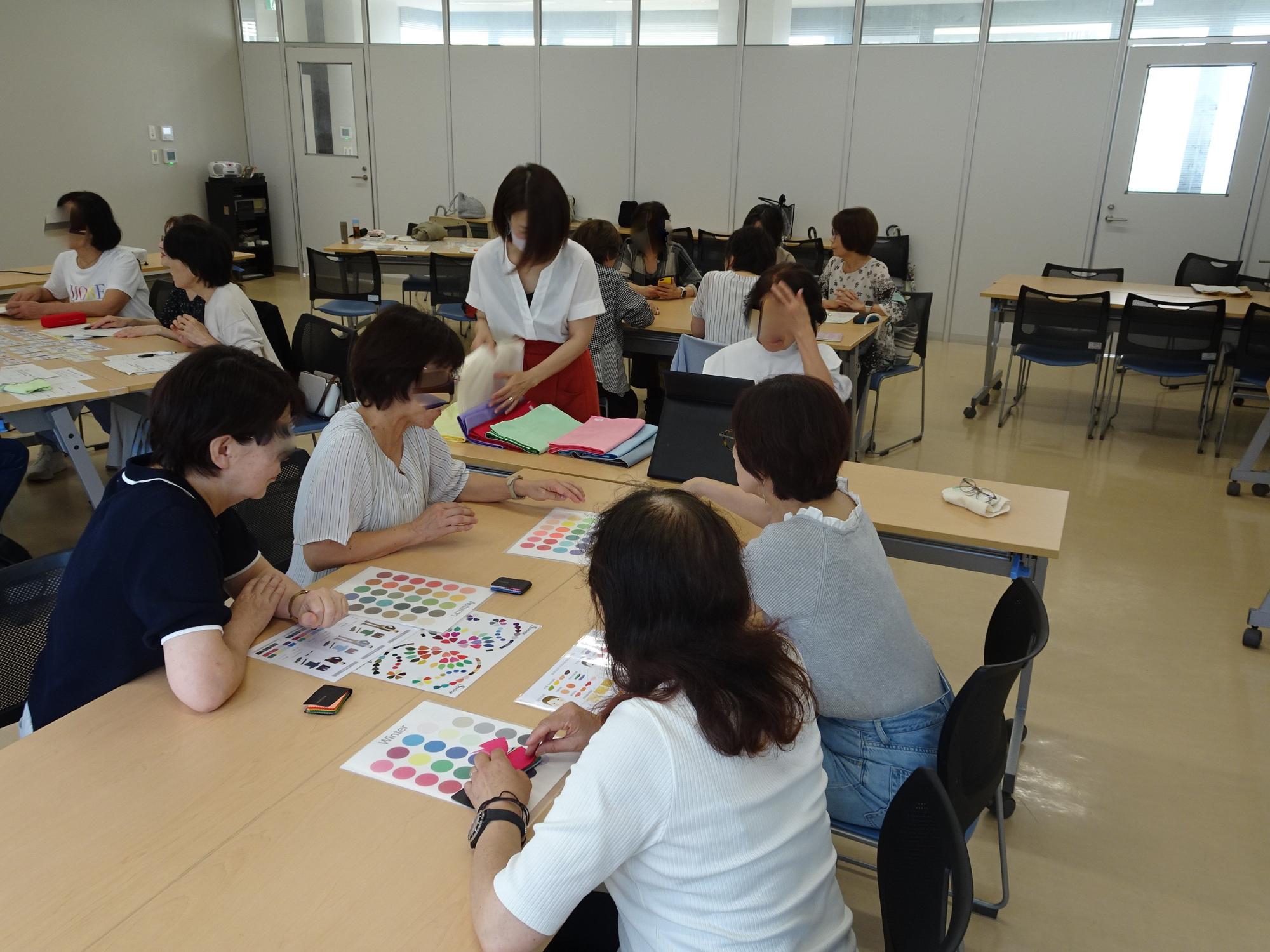 パーソナルカラー診断準備